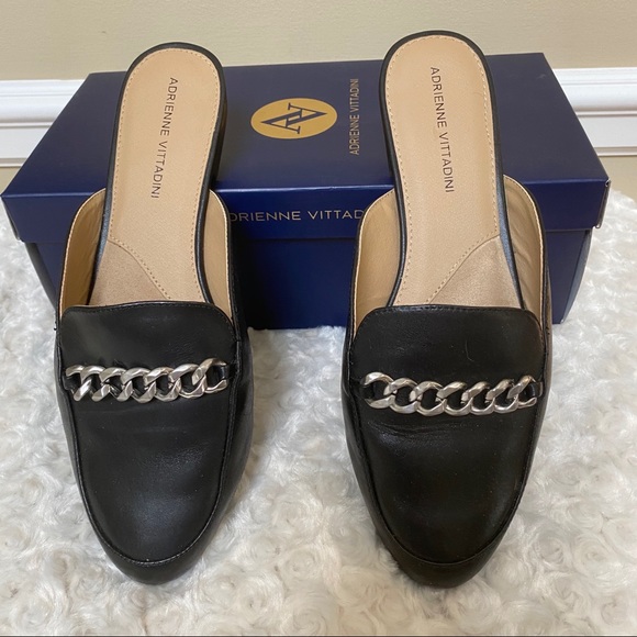 Adrienne Vittadini Shoes - Adrienne Vittadini Davey Black Mule Slipon